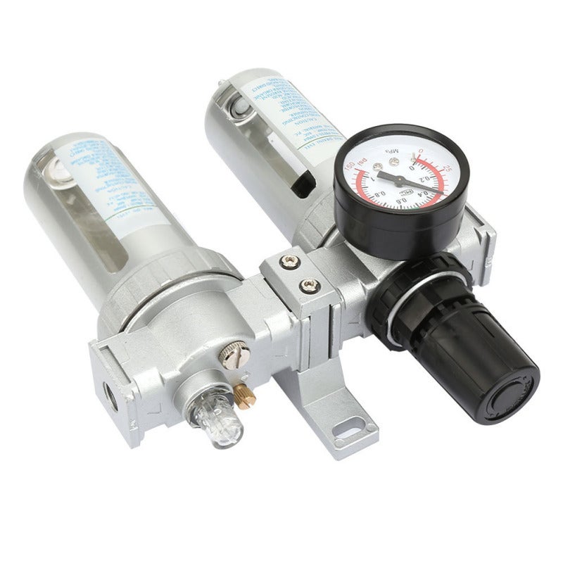 NANPU Air Source Treatment Unit 1/4 3/8 1/2 Inch 0-1MPa Aluminum Alloy Filter Regulator Lubricator - High Strength Pressure Resistant Design with Stable Sealed Interface for Compressed Air Systems - Image 5