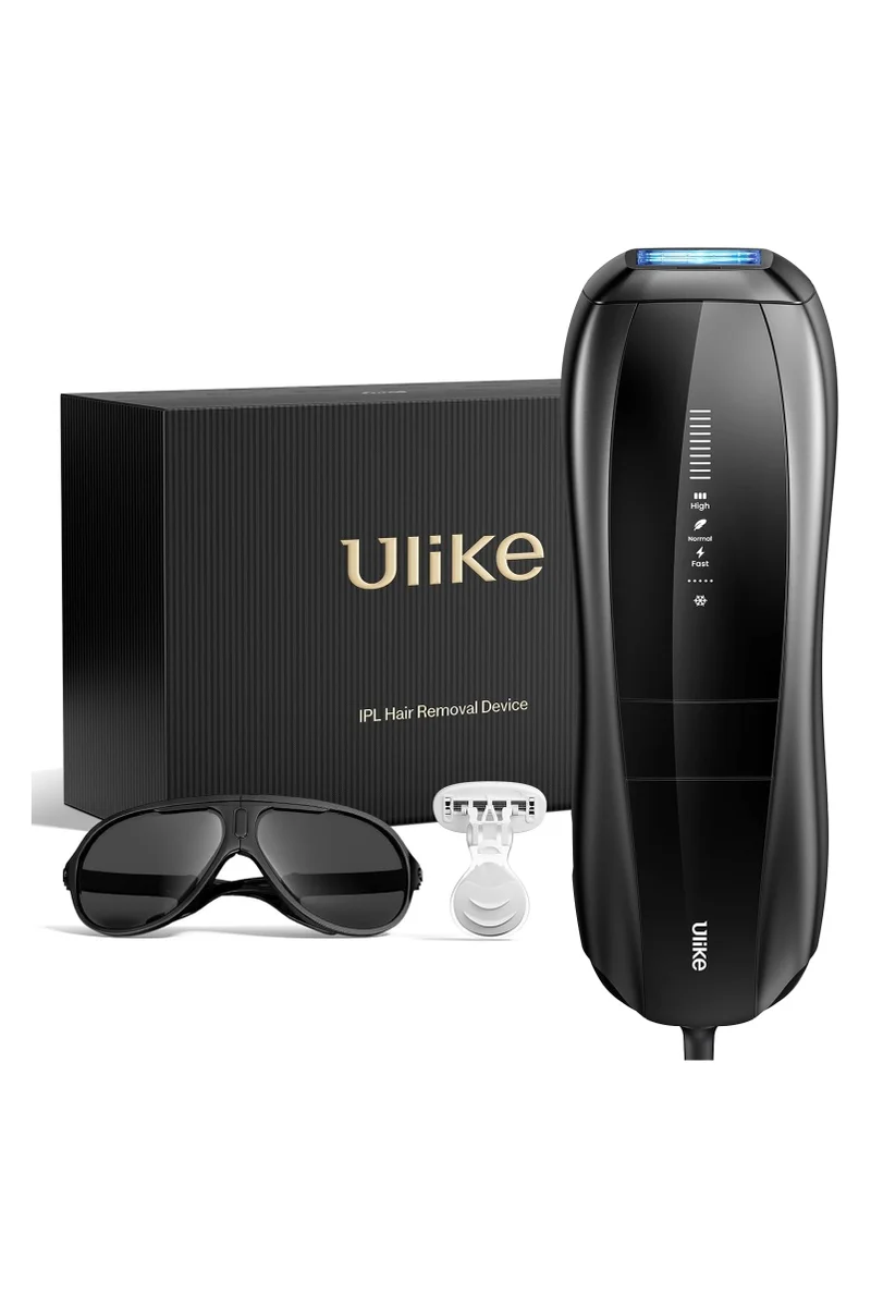 Ulike X IPL Hair Removal Device with Leather Case, Laser Hair Removal with Ice-Cooling, Dual Lights & Skin Senor for Nearly Painless & Long-Lasting Hair Removal, 3 Modes Tailored for Stubborn Hair, Gift for Smooth Skin