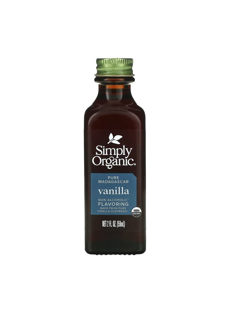 نكهة فانيليا مدغشقر النقية غير الكحولية 2 أونصة سائلة 59 مل