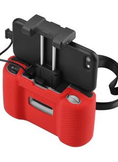 SYOSI Drone Remote Control Cover, Silicone Protective Cover for DJI Mavic 3 / Air 2S / Mavic Air 2 / DJI Mini 2 Drone Remote Control Accessories with Lanyard and Anti-Drop Strap Clip (Red)  - Image 4