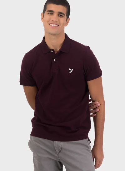 American Eagle Logo Slim Fit Polo