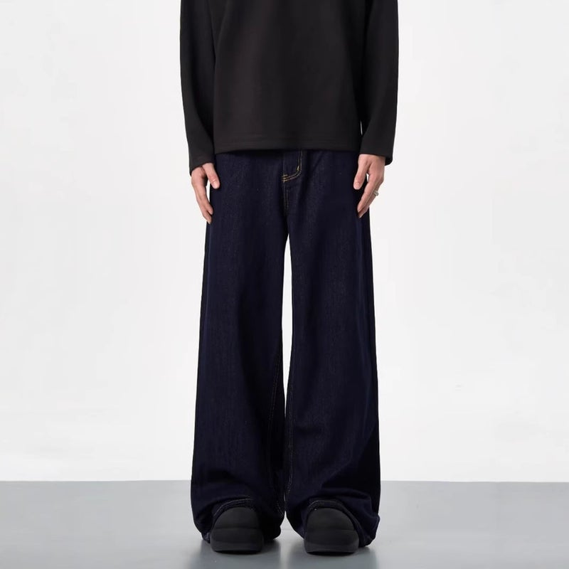 Unisex Classic Denim Jeans Loose Fit Daily Outdoor Wear - Image 4