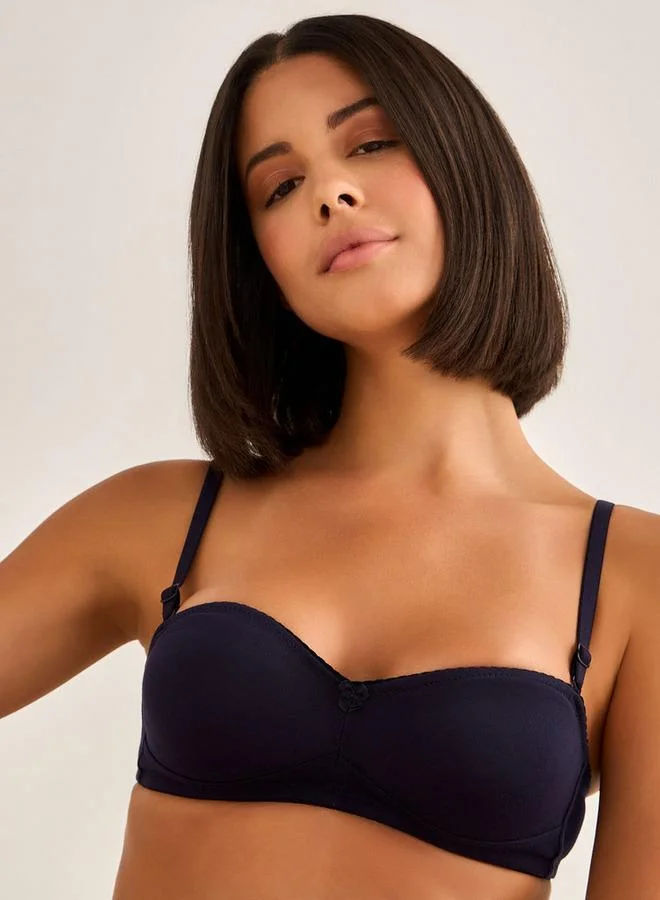 Splash FAV Lace Trim Balconette Bra