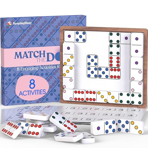 Keeping Busy Match the Dots Dominos Activity Kits for Dementia Patients Dementia Activities for Seniors Alzheimers Products for Elderly Gifts Memory Games for Adults Gifts for Elderly Men Women - Image 1