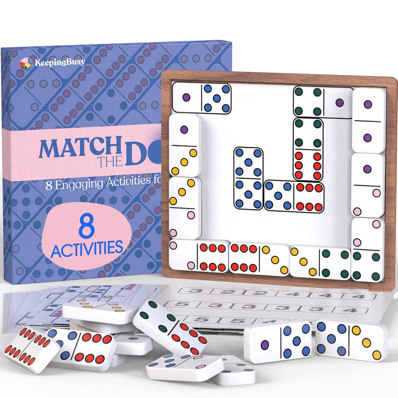Keeping Busy Match the Dots Dominos Activity Kits for Dementia Patients Dementia Activities for Seniors Alzheimers Products for Elderly Gifts Memory Games for Adults Gifts for Elderly Men Women - Image 2