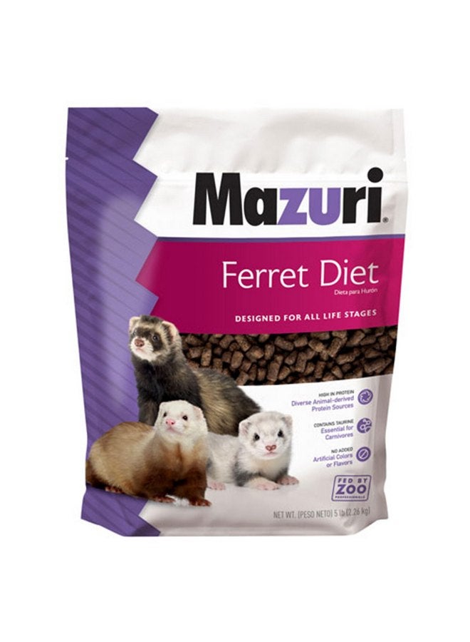 Mazuri | Nutritionally Complete Food for Ferrets| 5 Pound (5 lb.) Bag - Image 1