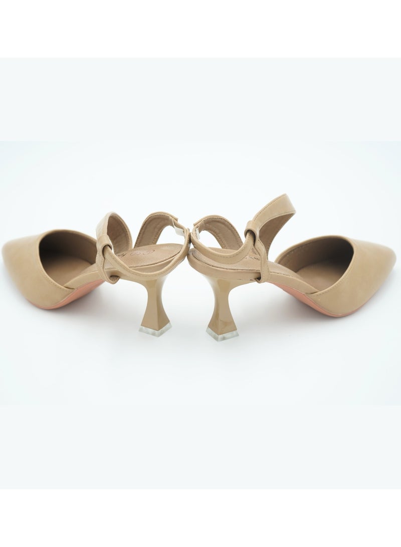 SD.Felano Women’s Slingback Pointed Toe Pumps – Closed-Toe Mid Heel Dress Shoes with Classic Back Strap for Office and Evening Wear - Image 5