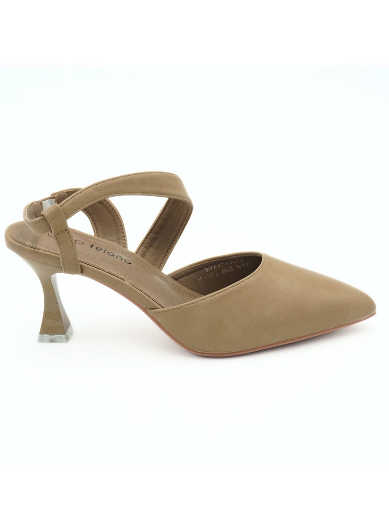 SD.Felano Women’s Slingback Pointed Toe Pumps – Closed-Toe Mid Heel Dress Shoes with Classic Back Strap for Office and Evening Wear - Image 2