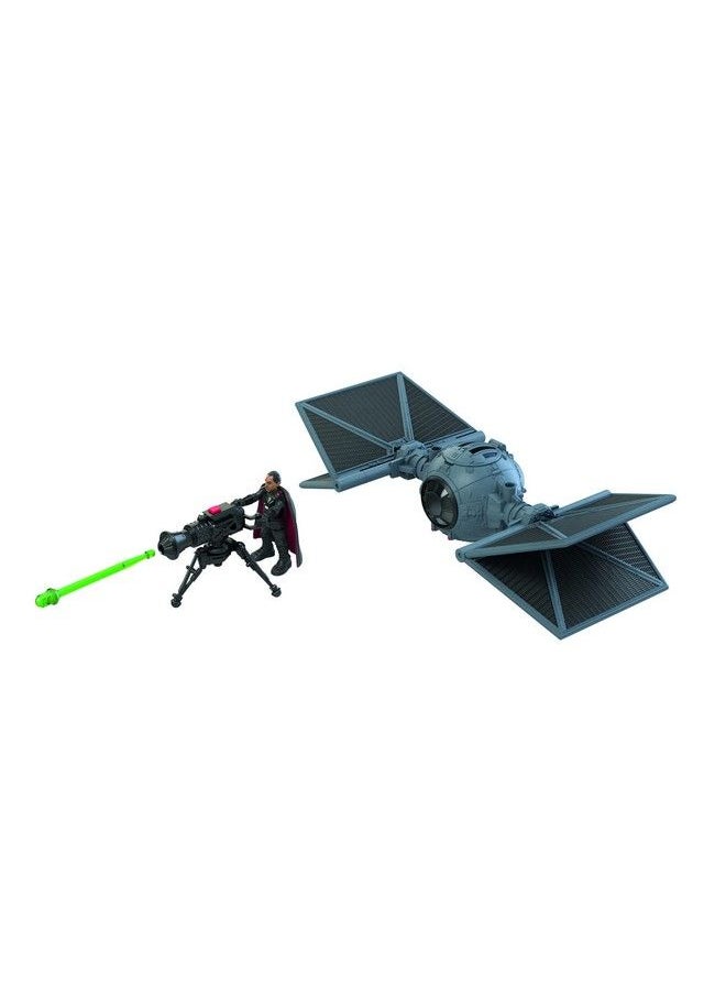 STAR WARS - Mission Fleet Stellar Class Moff Gideon Outland Tie Fighter Imperial Assault 2.5 Inch Scale Figure And Vehicle Kids Ages 4 And Up F1137 - Image 1