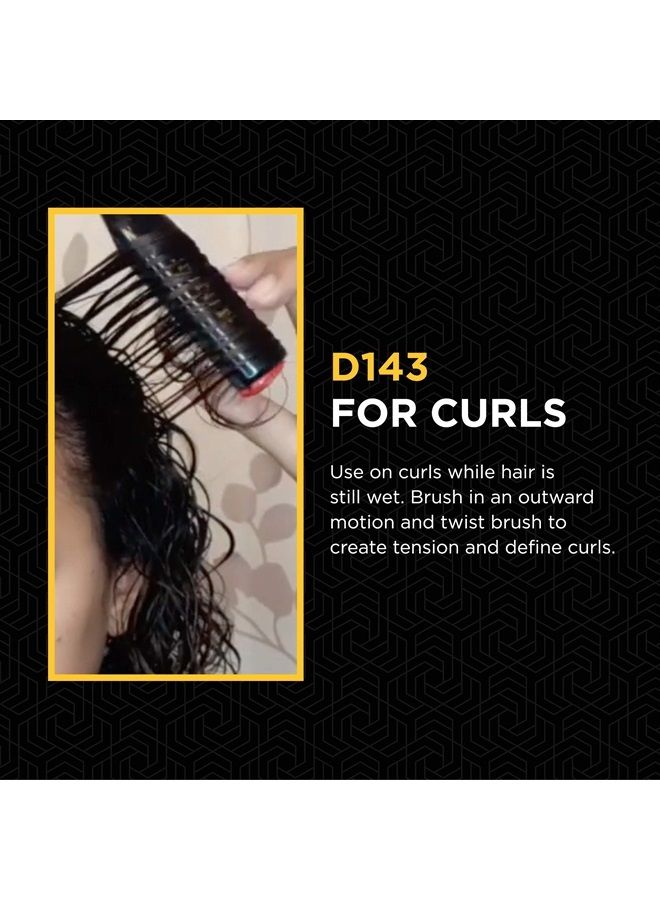 DENMAN Curly Hair Brush D143 - 5 Row Styling Mini Brush With Long Handle for Detangling, Separating, Shaping and Defining Curls and Smoothing Hair- For Women and Men - Image 3