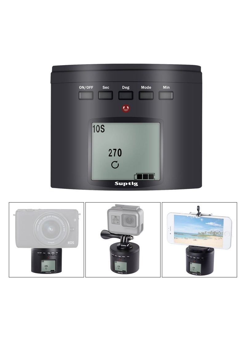 SYOSI - SYOSI Electric 360 Degree Tripod Head Compatible for Hero 8 Hero 7 Hero 6 Hero 5 Hero 4 Hero Session iPhone Samrtphone Digital Camera Action Camera - Image 1