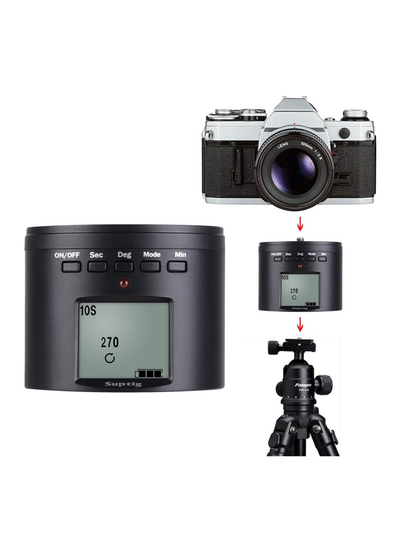 SYOSI - SYOSI Electric 360 Degree Tripod Head Compatible for Hero 8 Hero 7 Hero 6 Hero 5 Hero 4 Hero Session iPhone Samrtphone Digital Camera Action Camera - Image 1