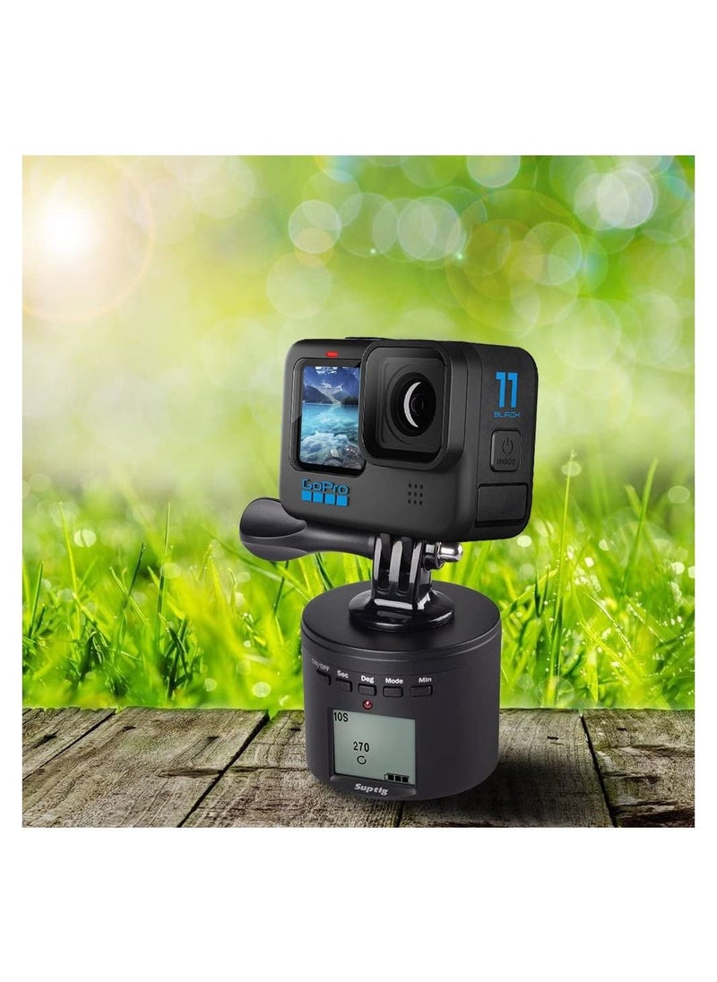 SYOSI - SYOSI Electric 360 Degree Tripod Head Compatible for Hero 8 Hero 7 Hero 6 Hero 5 Hero 4 Hero Session iPhone Samrtphone Digital Camera Action Camera - Image 1