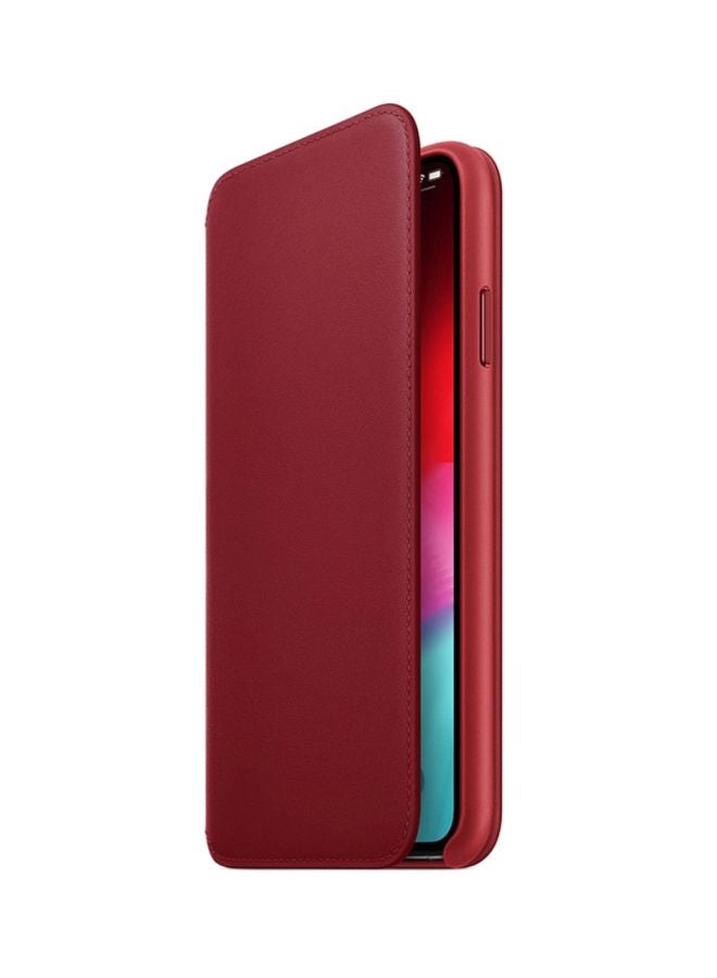 Apple Folio Case Cover For Apple iPhone XS Max Red - Image 1