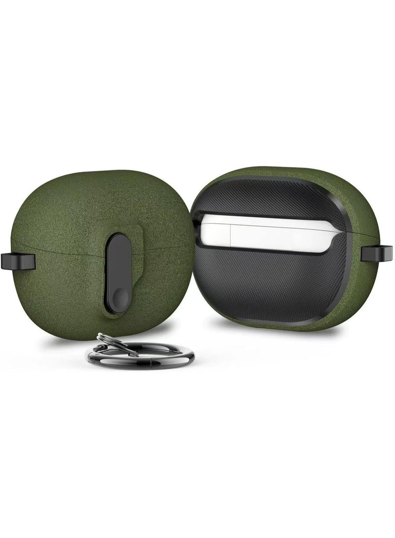 Premium Lock Cover For Huawei Freebuds pro 3 / Freebuds pro 4 Case With Secure Lock Shockproof ForHuawei freebuds pro 3/4 Case High Quality, Water Restrictions (Green)