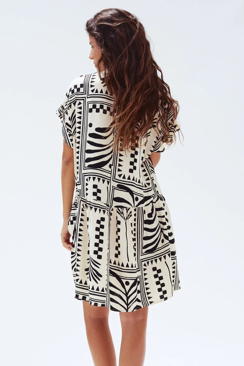 H&M Crinkled tunic dress