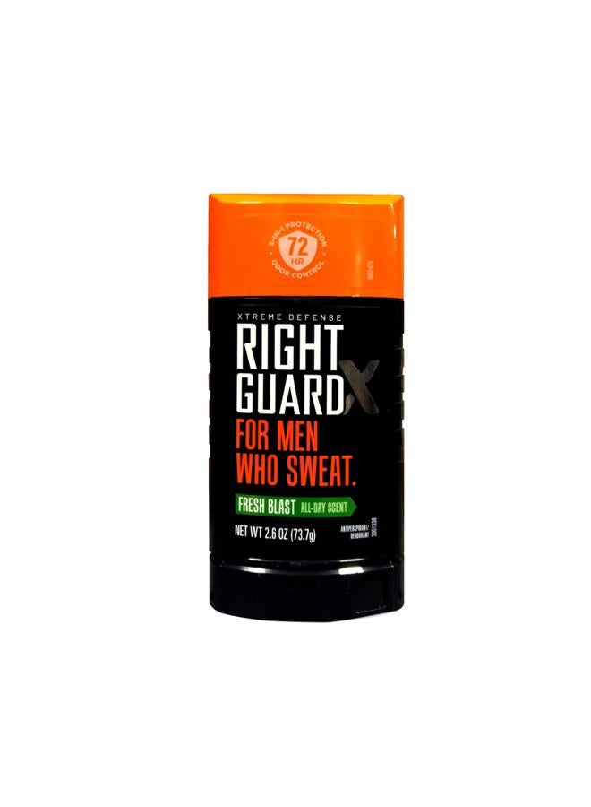 Right Guard Xtreme Defense 5 Anti-Perspirant & Deodorant, Fresh Blast 2.60 oz (Pack of 4) - Image 1