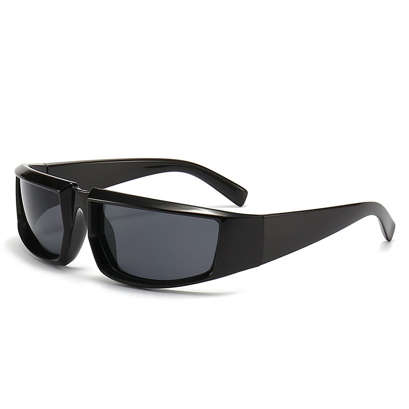 YUANYE Y2K Futuristic Sunglasses for Men and Women - Silver Frame, UV400 Protection - Image 1