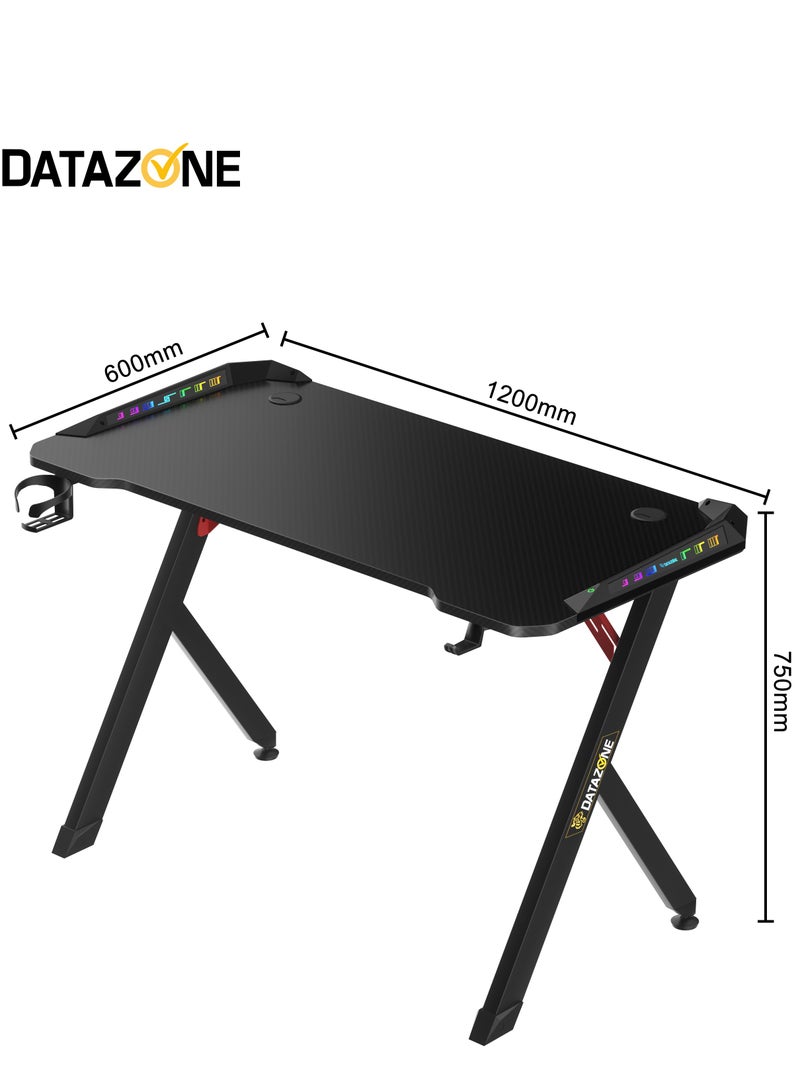Datazone Professional Gaming Table With Cup Holders And High-Quality RGB Side Lighting, Designed From Lightweight And Durable Carbon Fiber.  - Image 4