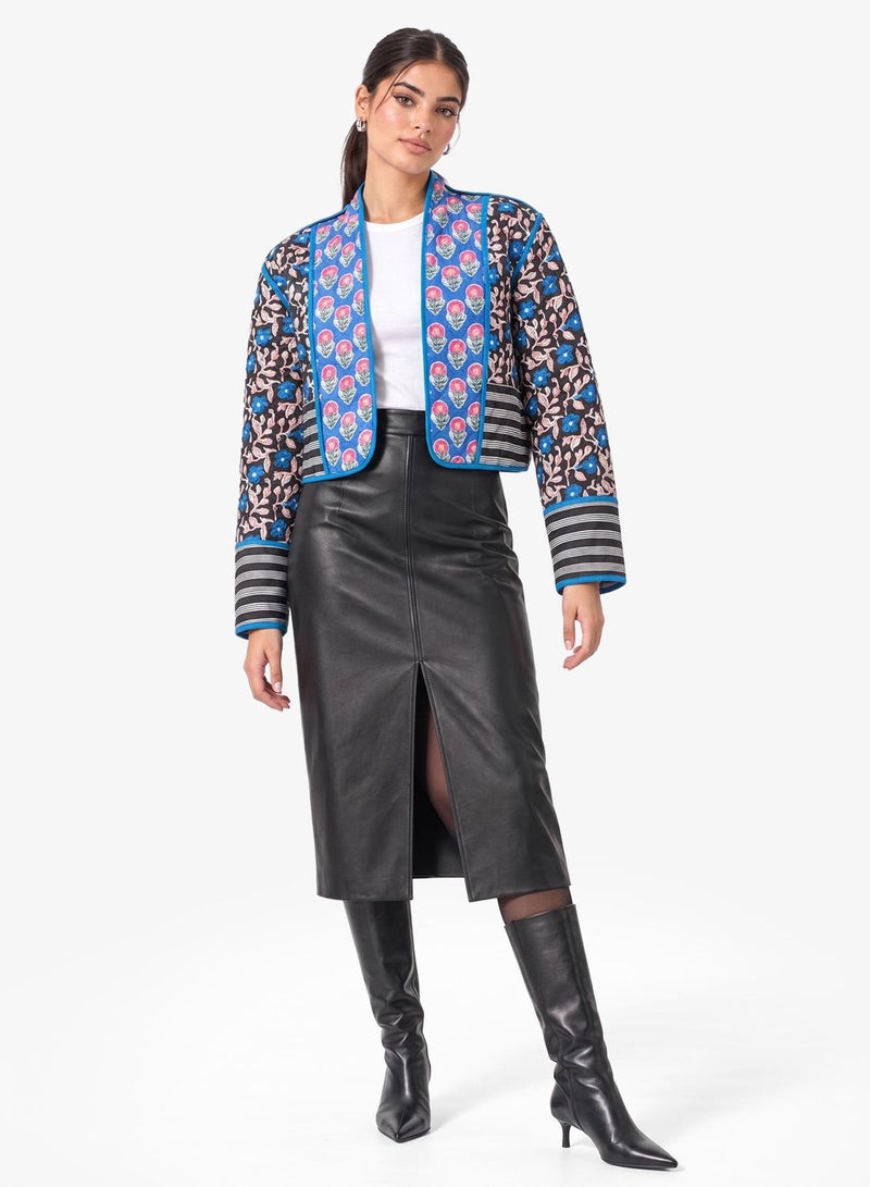 Ginger Paisley Patchwork Quilted Jacket - Image 1