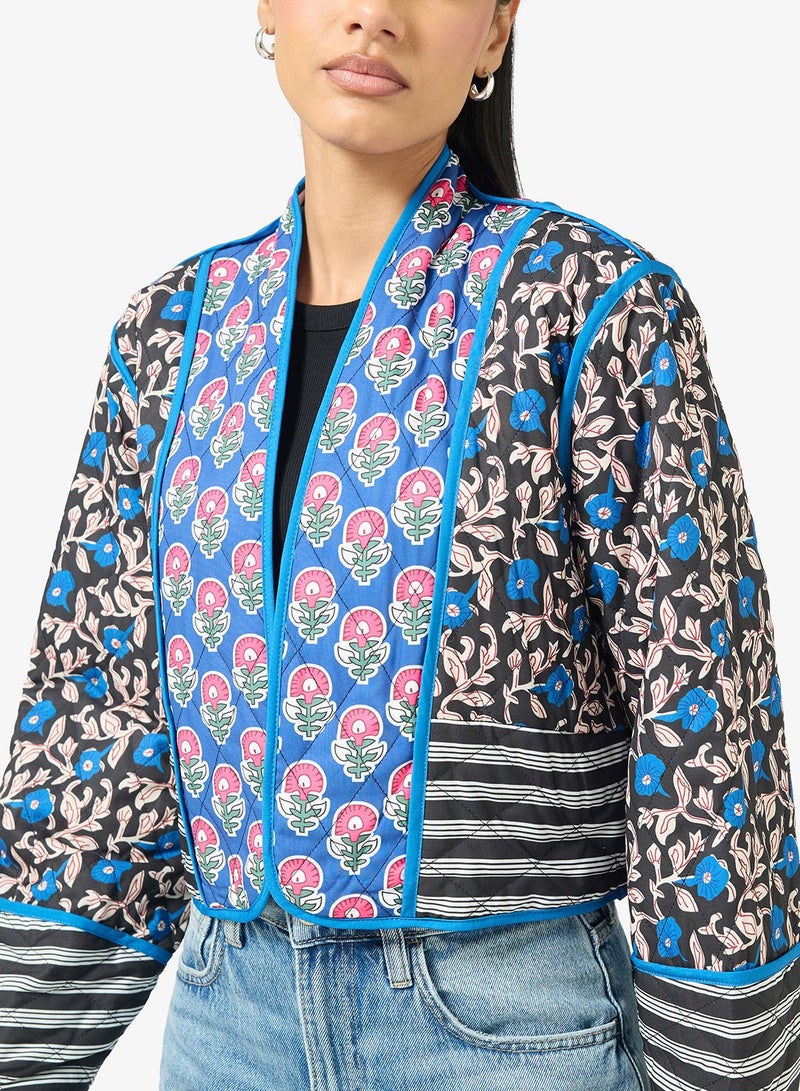 Ginger Paisley Patchwork Quilted Jacket - Image 4