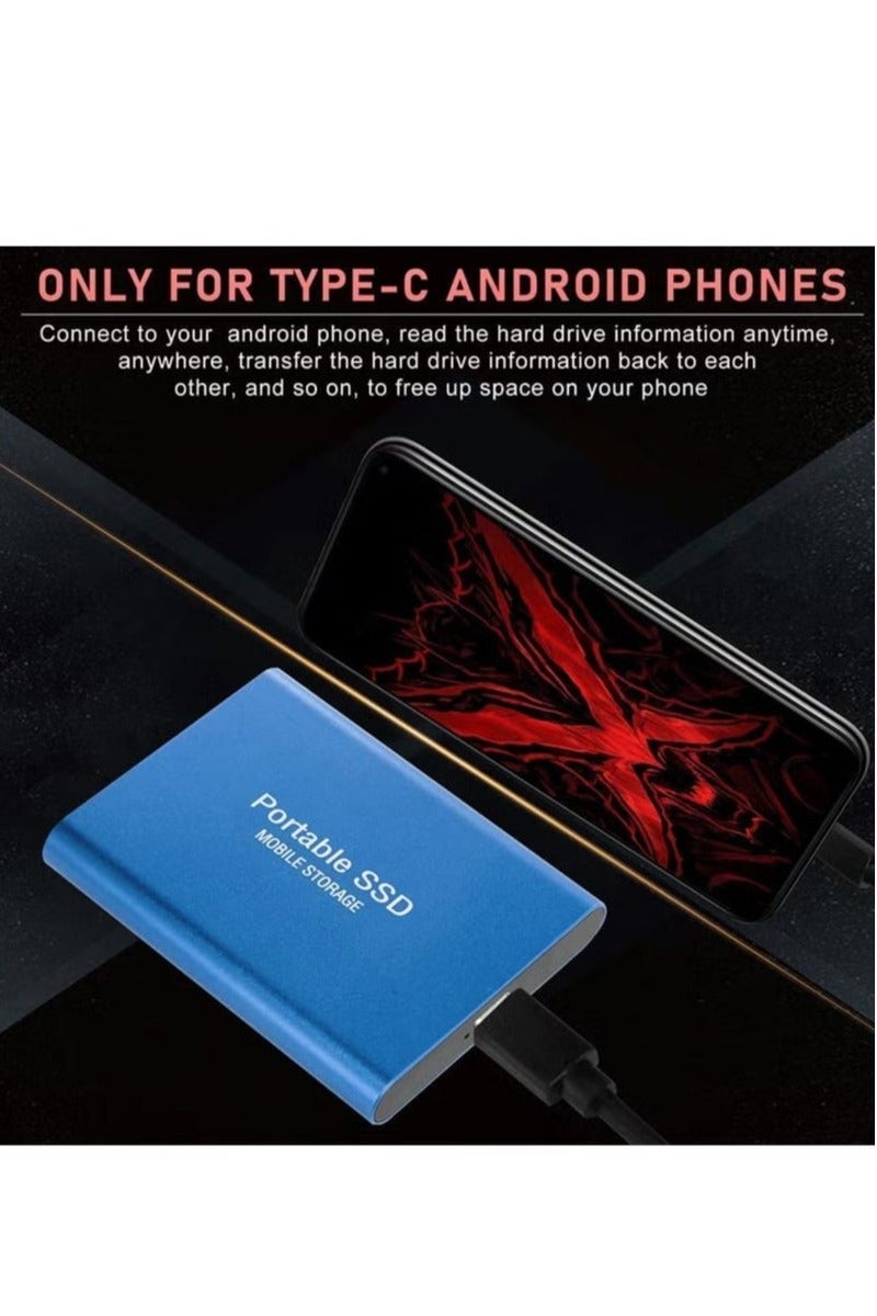 Generic 2TB Portable External SSD, 2000GB USB 3.1 High Speed Data Transfer, Computer Backup Drive Support Data Storage Transfer, USB C Mini Portable External Solid State Drive for PC/Laptop/Phones and More - Image 2