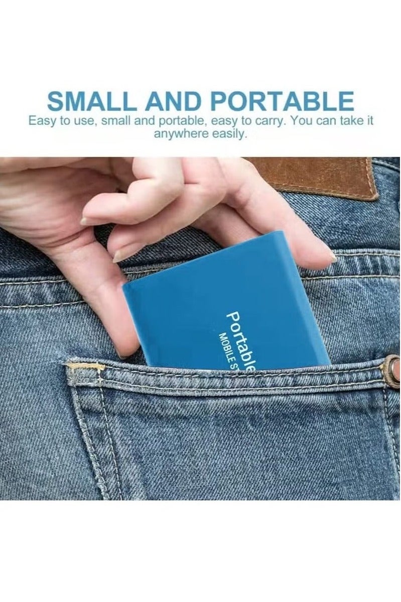 Generic 2TB Portable External SSD, 2000GB USB 3.1 High Speed Data Transfer, Computer Backup Drive Support Data Storage Transfer, USB C Mini Portable External Solid State Drive for PC/Laptop/Phones and More - Image 5