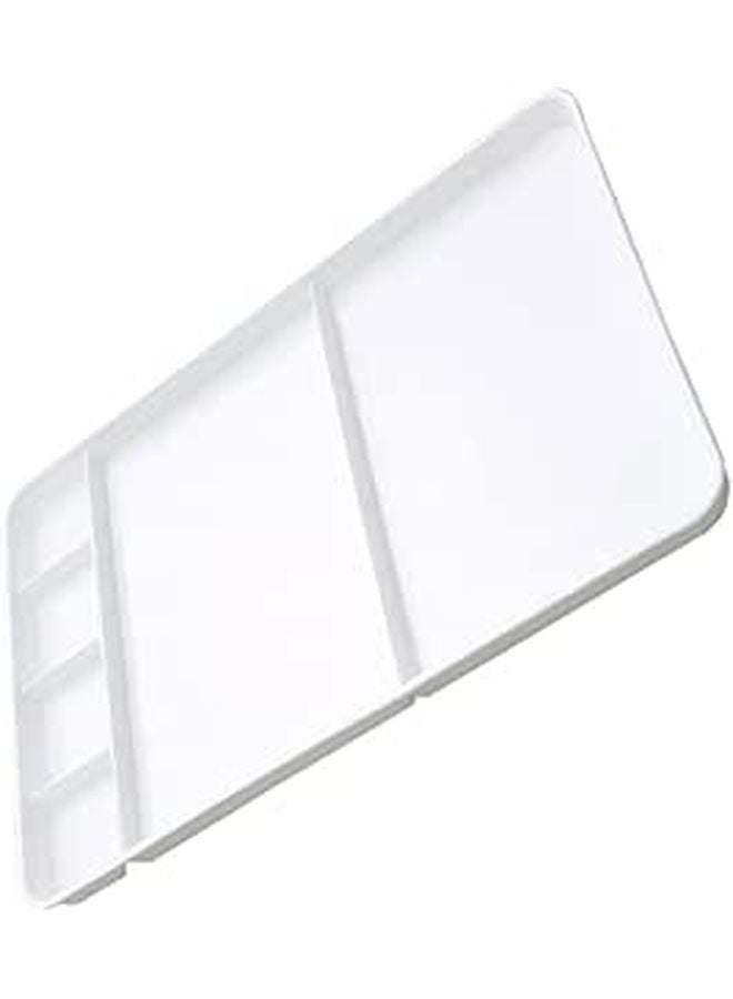 Jojofuny Square Plastic Paint Palette Multi Section Watercolor Mixing Tray for Artists - Image 1