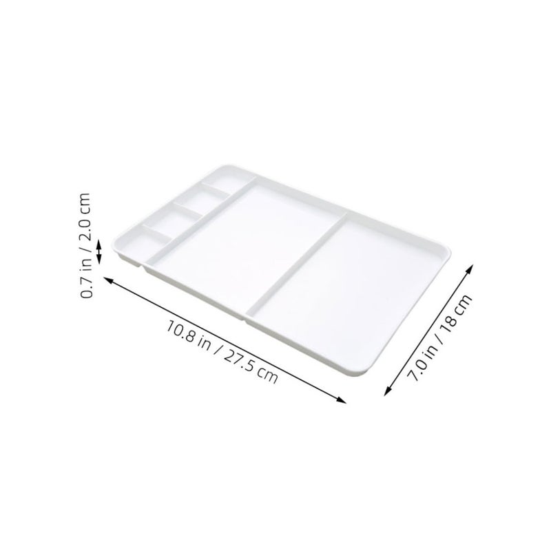 Jojofuny Square Plastic Paint Palette Multi Section Watercolor Mixing Tray for Artists - Image 4