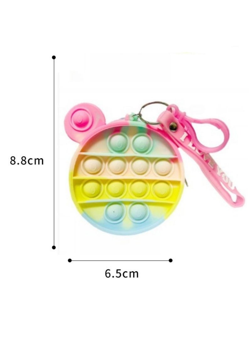 Prime by javaudan Pop It Wallet Cute Kawaii Fidget Sensory Educational Relieve Anti Stress Adult Kid Holiday Silicone Toy Gift Crossbody Toy Bag For Kids - Image 2