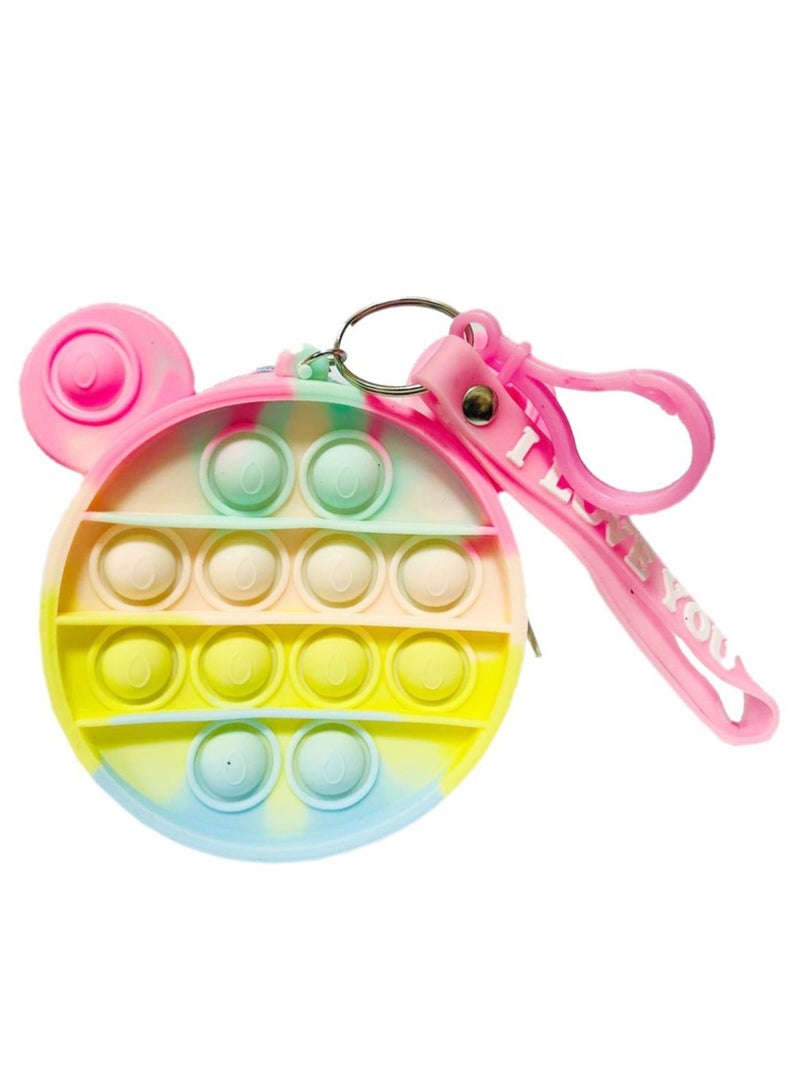 Prime by javaudan Pop It Wallet Cute Kawaii Fidget Sensory Educational Relieve Anti Stress Adult Kid Holiday Silicone Toy Gift Crossbody Toy Bag For Kids - Image 1