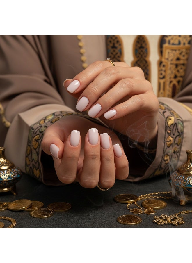 سنسيب 24 قطعة من أظافر القدم المربعة القصيرة: أظافر صناعية من الأكريليك، أظافر صناعية لأصابع القدم لملاءمة سلسة - Image 1