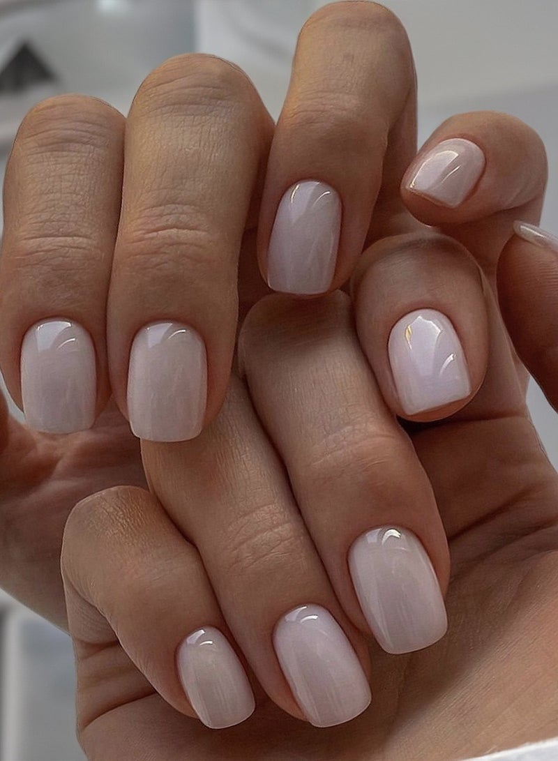 سنسيب 24 قطعة من أظافر القدم المربعة القصيرة: أظافر صناعية من الأكريليك، أظافر صناعية لأصابع القدم لملاءمة سلسة - Image 2