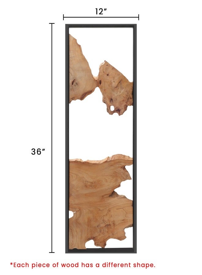 NAHARO 36''×12''Rustic Wood Wall Art-Handcrafted Natural Wood Decor, One-of-a-Kind Design for Living Room, Bedroom, Statement Display or Office - Image 5