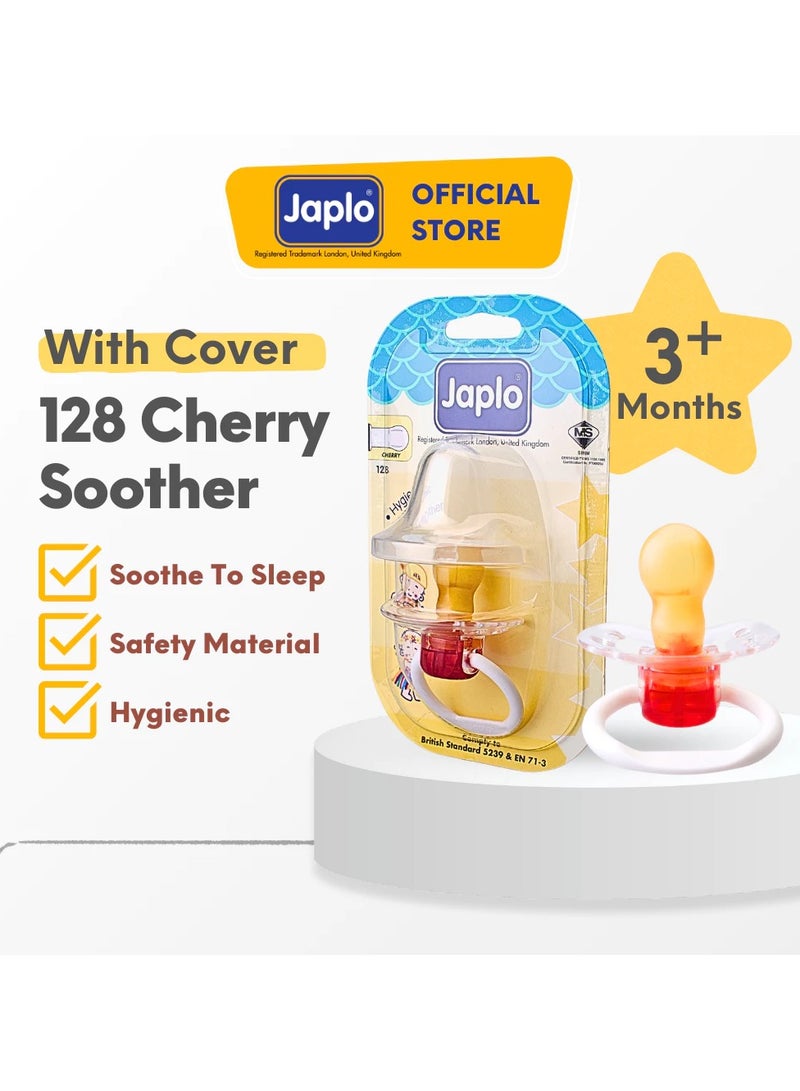 Japlo Japlo 128 Cherry Soother with Cover for 3 months above - Image 3