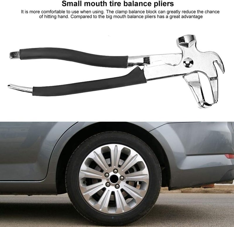 Installer Remover Pliers Wheel Weight Balance Tool, Tire Balance Pliers for Auto, Professional Tyre Balancer Pliers with Ergonomic Handle, Durable Tyre Weight Balance - Image 2