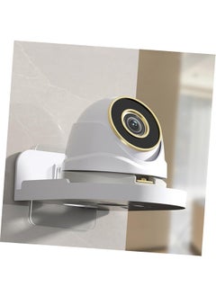 QIQVERT QIQVERT 2Pcs White No Drill Wall Shelves Wall Mount Camera Shelf for Security CCTV Camera Stand Wall Shelf Wall Holder Wall Mount Rack for Security Camera Wireless Cameras Baby Monitors CCTV Stand  - Image 3