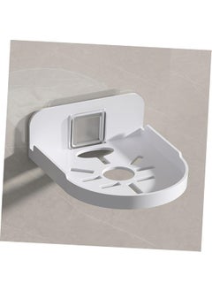 QIQVERT QIQVERT 2Pcs White No Drill Wall Shelves Wall Mount Camera Shelf for Security CCTV Camera Stand Wall Shelf Wall Holder Wall Mount Rack for Security Camera Wireless Cameras Baby Monitors CCTV Stand  - Image 2