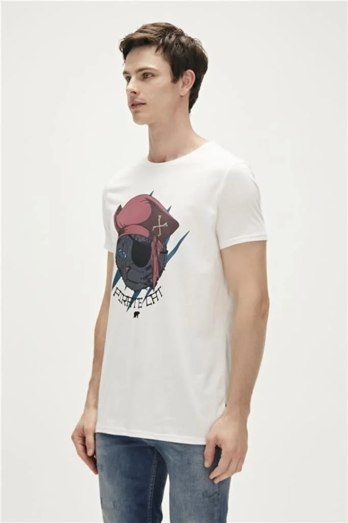 باد بير PIRATE T-SHIRT White Men's T-Shirt 23.01.07.021-C04