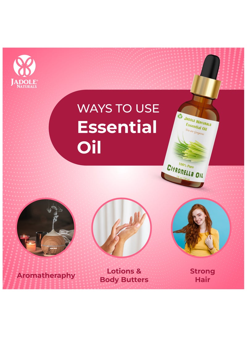 جادول ناتشورالز زيت السترونيلا - ٣٠ مل | يُعزز صحة البشرة، مثالي للعلاج بالروائح العطرية - Image 3