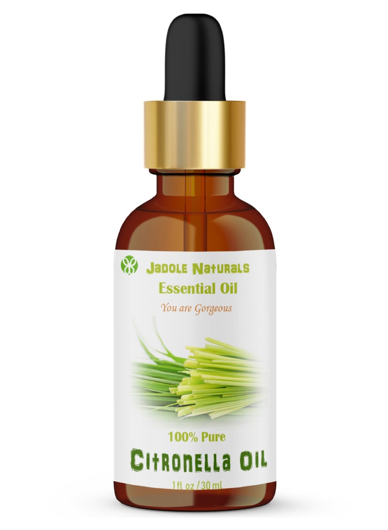 جادول ناتشورالز زيت السترونيلا - ٣٠ مل | يُعزز صحة البشرة، مثالي للعلاج بالروائح العطرية - Image 1
