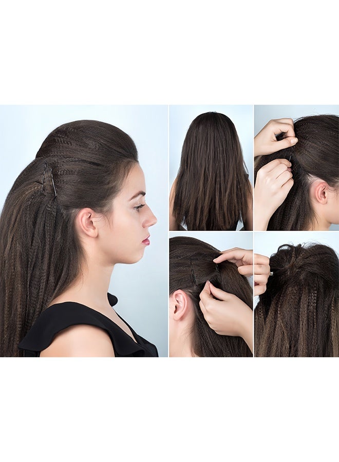 قِيرّا 100Pcs Long Black Hair Bobby Pins with Storage Box – Durable 5.5cm Wave Clips for Women & Girls, Invisible Hair Pins for Bun, Wedding, Salon & Daily Styling  - Image 4