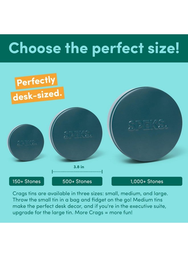 Speks Crags Ferrite Putty, 500+ Ferrite Stones in a Tin, Fidget Toy for Adults & Teens 14+, Desk Toy for Office, Christmas Gift, Holiday Stocking Stuffer, Stress Relief Present | Matte Jade, Medium - Image 2