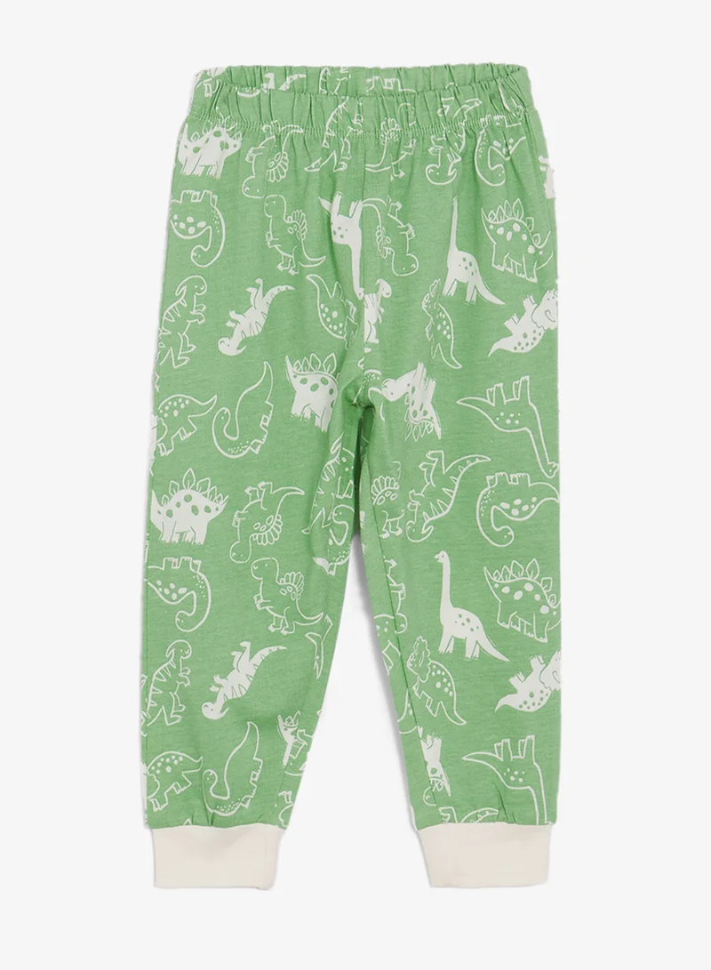 Ripples Girls Printed Long Sleeves Tee & Pyjama Set