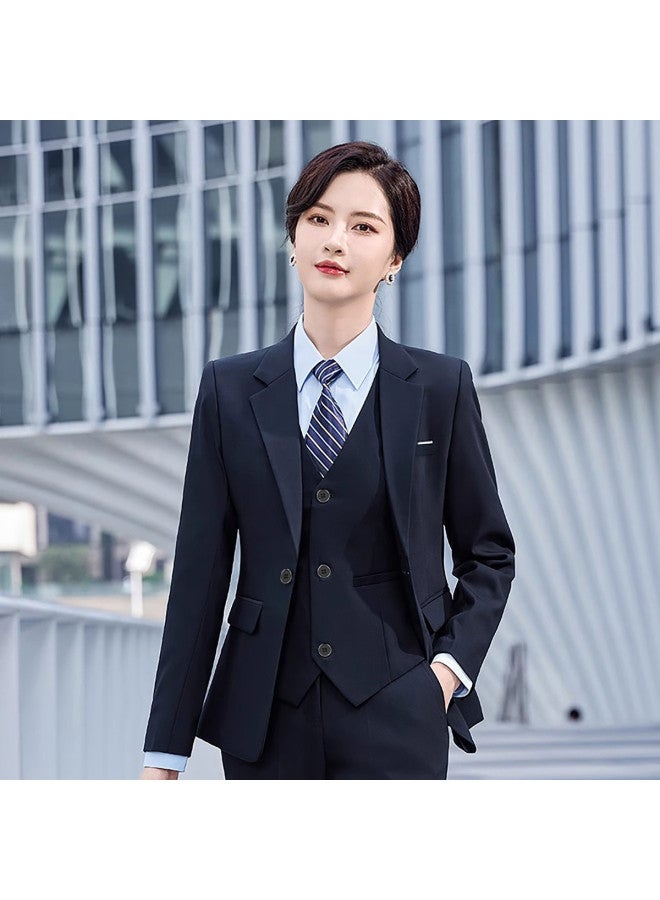 ROMON Simple Women'S Suit, Business Casual Ladies Suit Set, Comfortable And Versatile Women'S Suit Set - Image 2