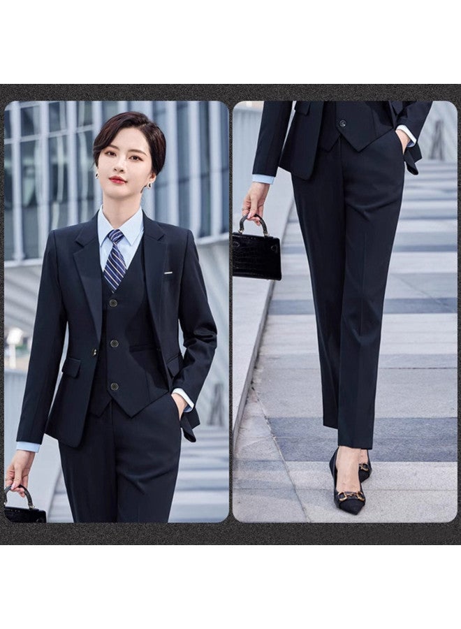 ROMON Simple Women'S Suit, Business Casual Ladies Suit Set, Comfortable And Versatile Women'S Suit Set - Image 3