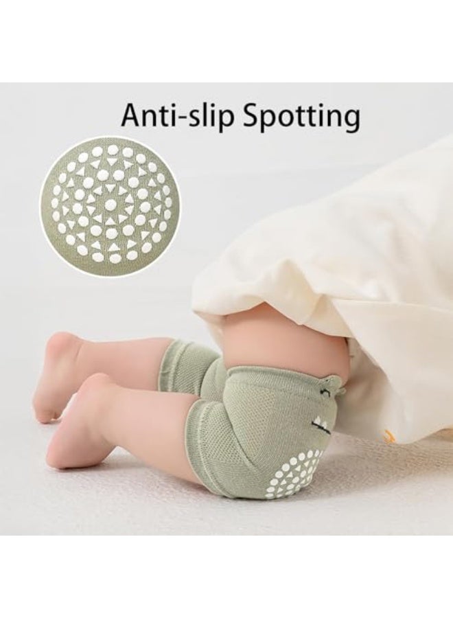 HIDETEX Baby Leg Sleeves for Crawling – Infant Kneepads,Elastic Leg Warmers, Anti-Slip Leg Protector for Toddler(5 Pairs) - Image 2