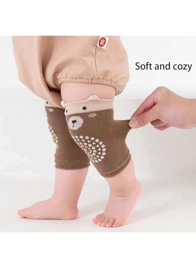 HIDETEX Baby Leg Sleeves for Crawling – Infant Kneepads,Elastic Leg Warmers, Anti-Slip Leg Protector for Toddler(5 Pairs) - Image 5