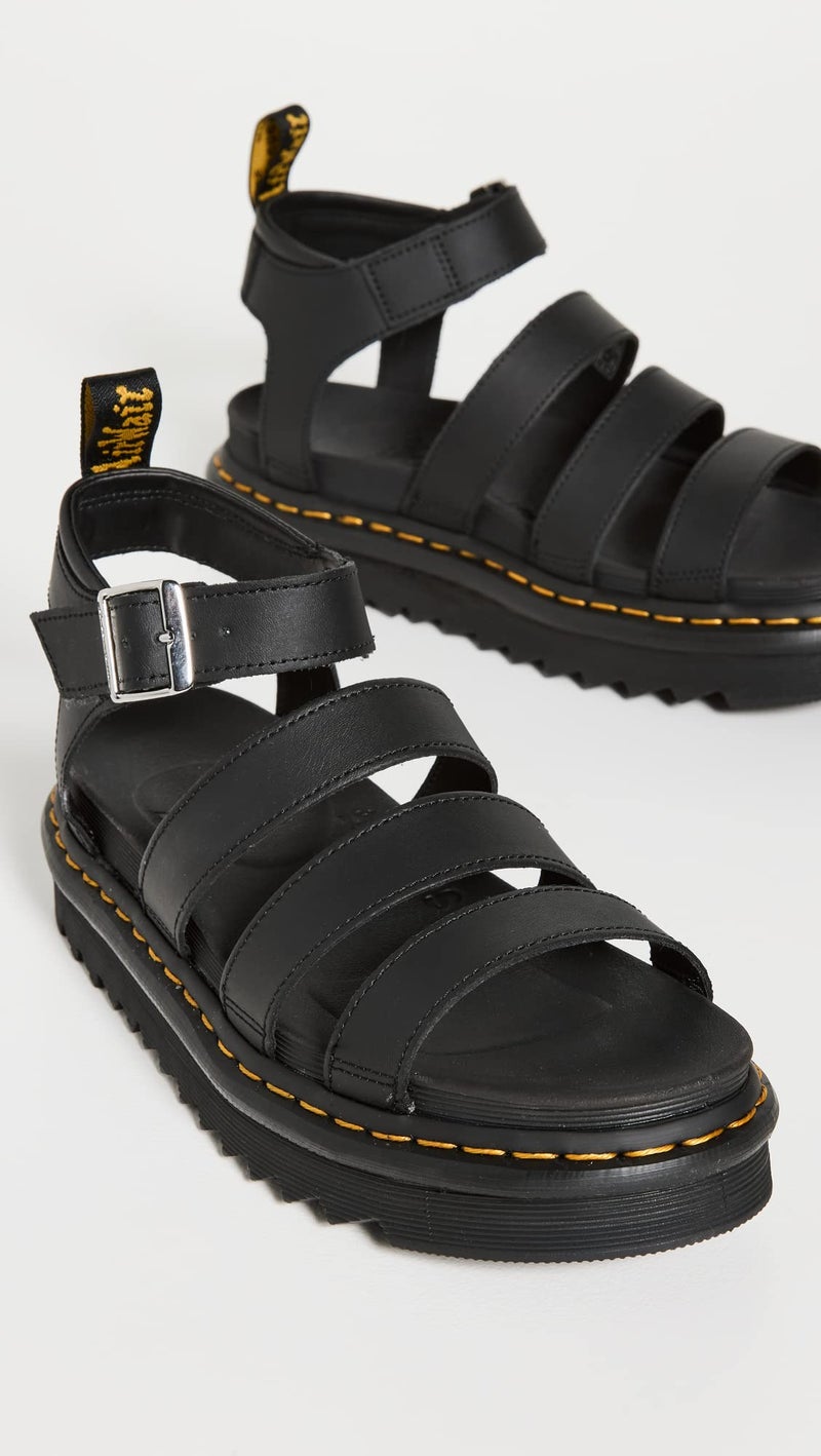 Dr Martens Dr. Martens Women's Blaire Fisherman Sandal, Black Hydro Leather, - Image 5