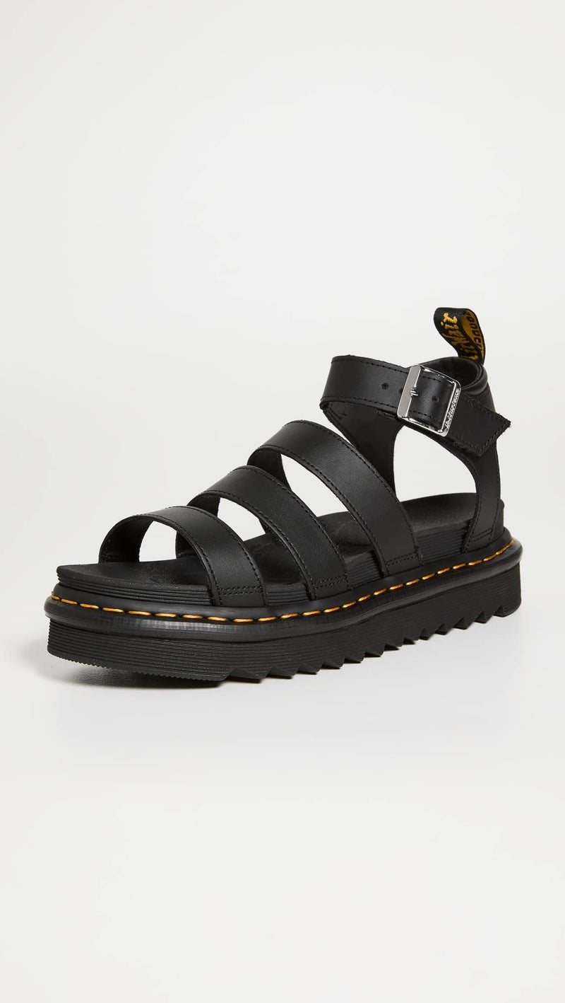 Dr Martens Dr. Martens Women's Blaire Fisherman Sandal, Black Hydro Leather, - Image 2